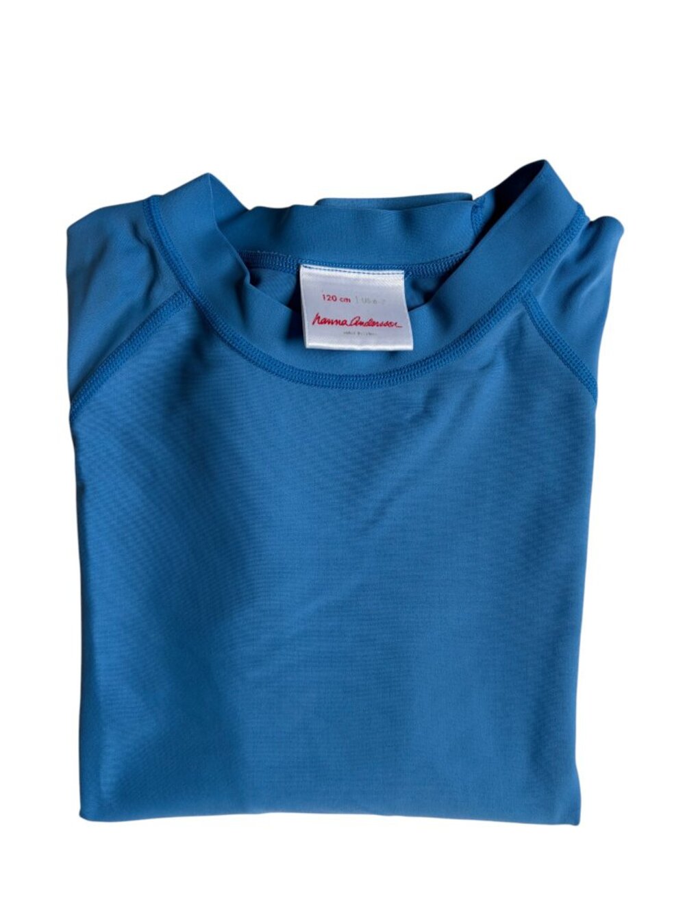 Hanna Andersson Long-Sleeve Rashguard Top (Blue) - Size 6-7